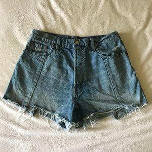 Vintage High Rise Jean Shorts